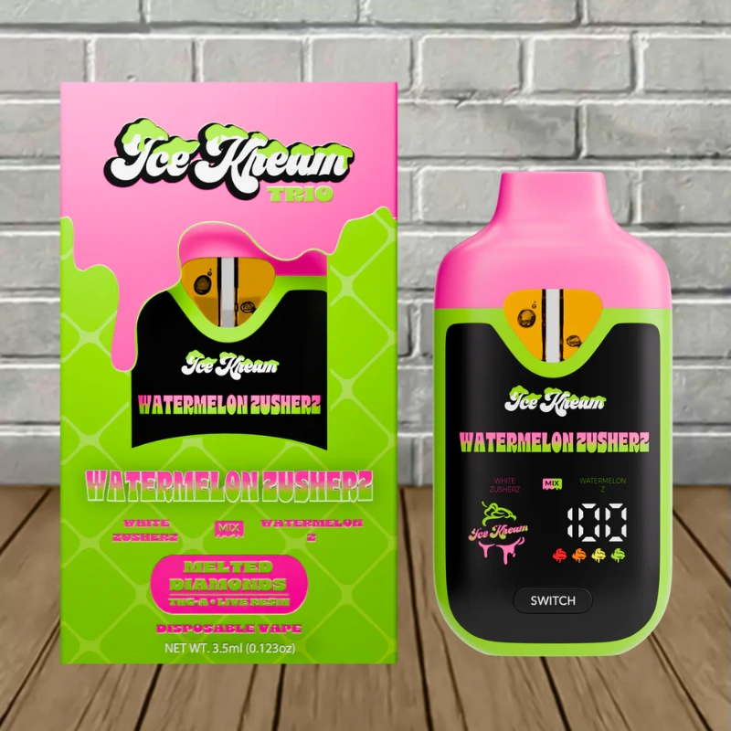 Ice Kream Zlushie THCa Melted Diamonds Trio Vape 3.5g - Image 10