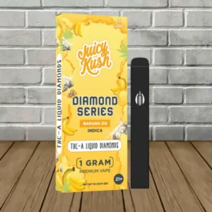 Juicy Kush Diamond Series THCA + D8 1g Disposable - Image 11