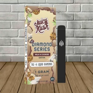 Juicy Kush Diamond Series THCA + D8 1g Disposable - Image 9