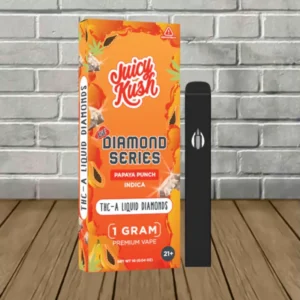 Juicy Kush Diamond Series THCA + D8 1g Disposable - Image 13