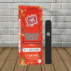Juicy Kush Diamond Series THCA + D8 1g Disposable - Image 2