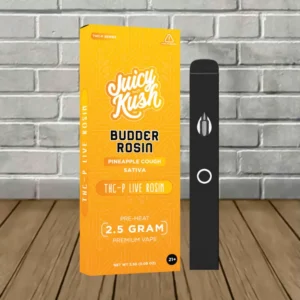Juicy Kush Budder Rosin THCp + D8 2.5g Disposable - Image 7