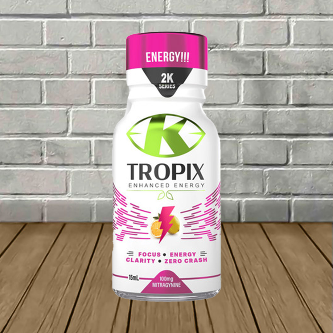 K-Tropix 2K Series Kratom Enhanced Energy Shot 15ml