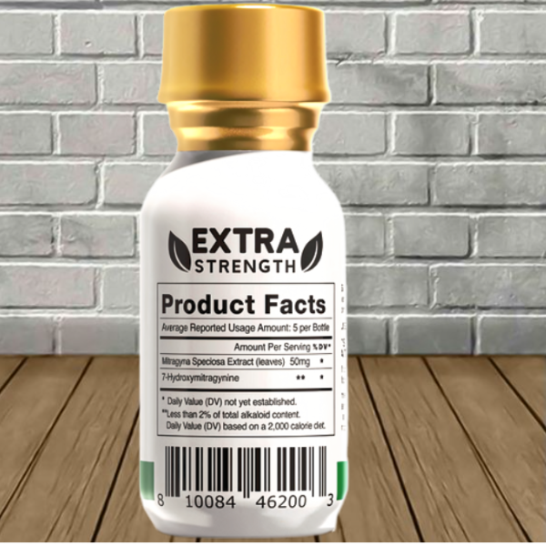 KRX Gold Extra Strength Kratom Extract Shot 15ml — DISCONTINUED - Image 2