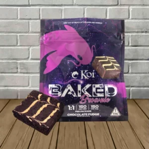 Koi 1:1 D9 + CBD Baked Brownie 300mg — DISCONTINUED