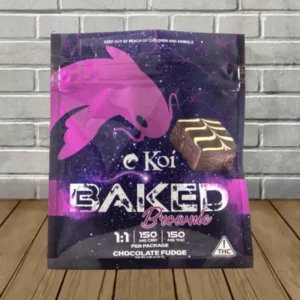 Alternative view of Koi 1:1 D9 + CBD Baked Brownie 300mg — DISCONTINUED