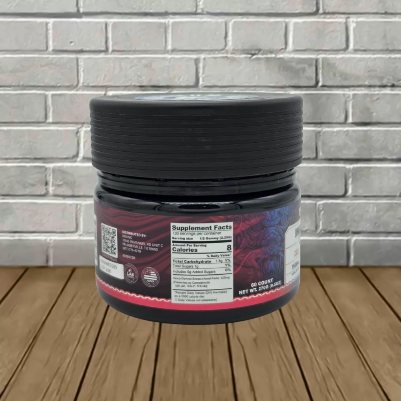 Koi Dragon Blend D9 | D8 | THCp | THCb Gummies 7500mg - Image 4