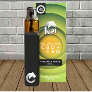 Koi Full Spectrum CBD + CBG Disposable 2g Pineapple Punch — DISCONTINUED