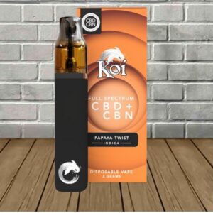 Koi Full Spectrum CBD + CBN Disposable Vape 2g –Papaya Twist — DISCONTINUED