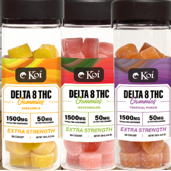 Koi High Potency Delta 8 THC Gummies 1500mg