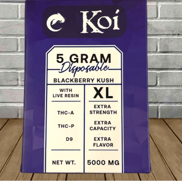 Koi Live Resin THCa + THCP + D9 Disposable 5g - Image 5