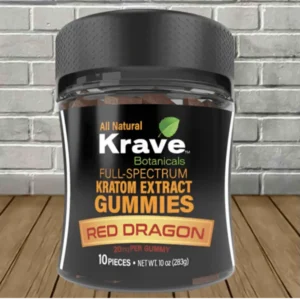 Krave Botanicals Full Spectrum Kratom Extract Gummies 200mg - Image 6