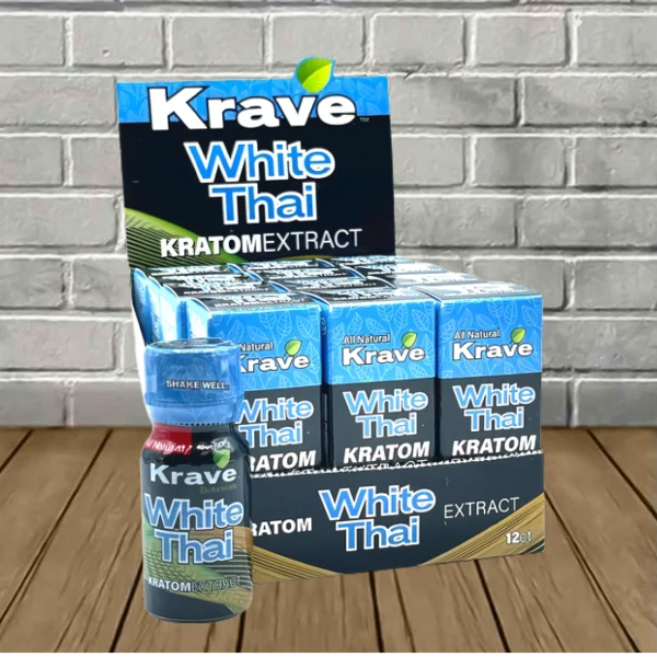 Krave Botanicals White Thai Kratom Extract Shot - Image 2