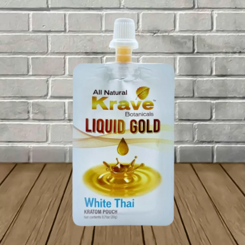 Krave Botanicals Liquid Gold Kratom Extract Pouch 20g - Image 3