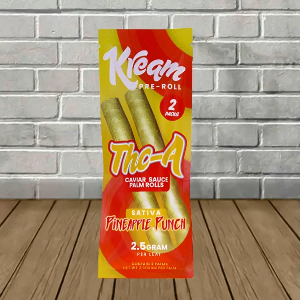 Kream Caviar Sauce Palm Leaf THCa Pre-rolls 5g - Image 5