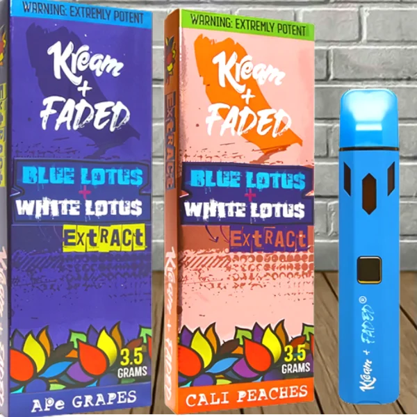 Kream + Faded Blue Lotus + White Lotus Extract Disposable 3.5g — DISCONTINUED