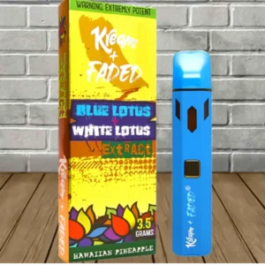 Kream + Faded Blue Lotus + White Lotus Extract Disposable 3.5g — DISCONTINUED - Image 3