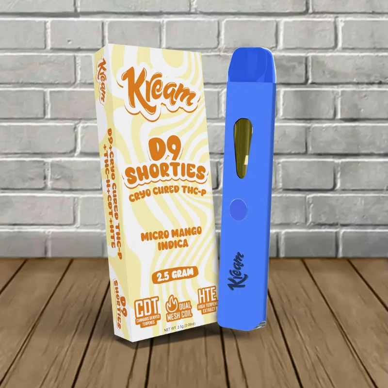 Kream D9 Shorties Cryo Cured THC-P Disposable Vape 2.5g - Image 3