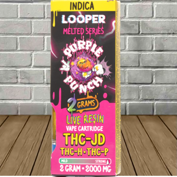 Looper Live Resin Melted Series Blend Vape Cartridge 2g - Image 4