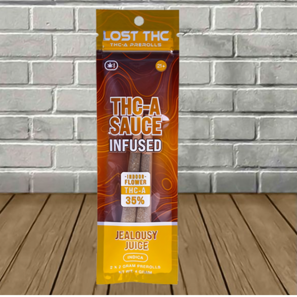 Lost THC 35% THCa Sauce Infused Pre-Rolls 4g - Image 2
