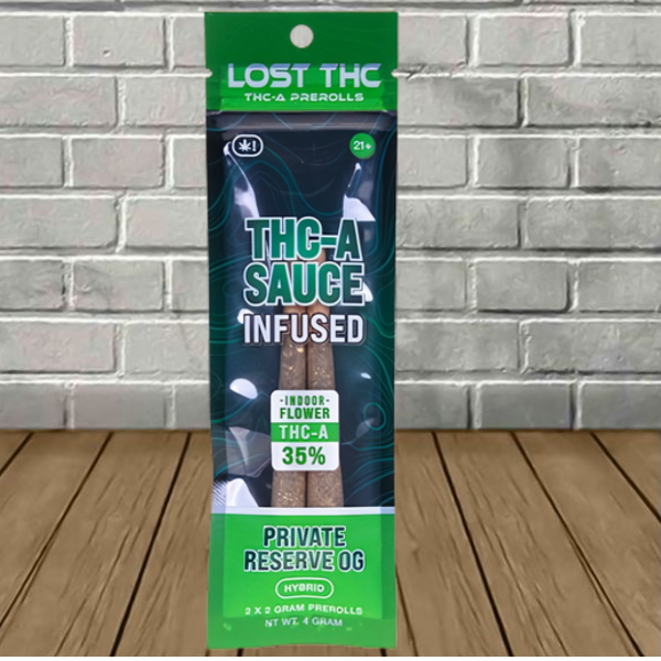 Lost THC 35% THCa Sauce Infused Pre-Rolls 4g - Image 5