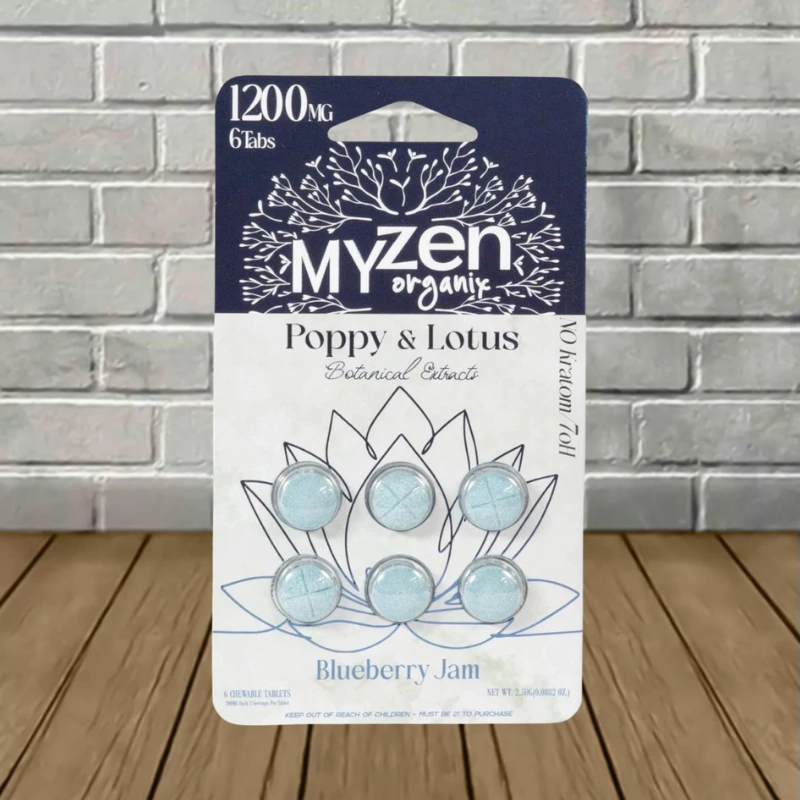 MYZEN Poppy + Lotus Tablets 1200mg - Image 2