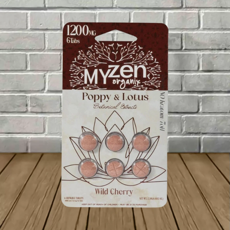 MYZEN Poppy + Lotus Tablets 1200mg - Image 4
