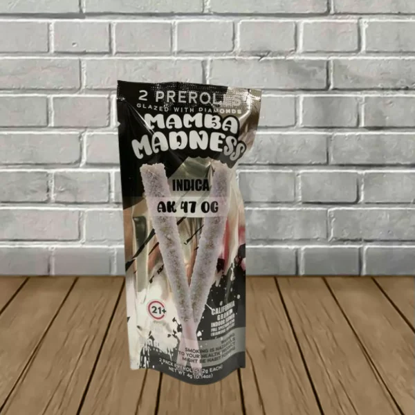Mamba Madness Diamond Glazed 2×2 THCa Pre-Rolls 4g - Image 6