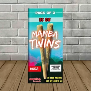 Alternative view of Mamba Twins THCp Prerolls 2g
