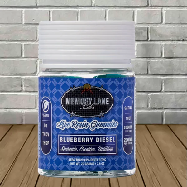 Memory Lane Live Resin Gummies 2000mg - Image 4