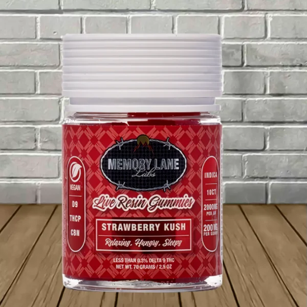 Memory Lane Live Resin Gummies 2000mg