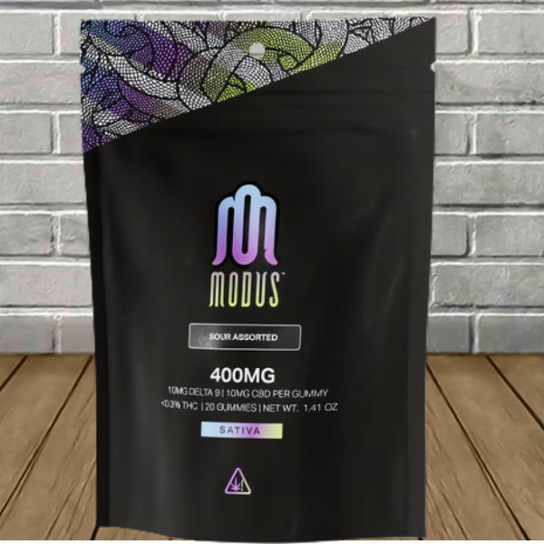 Modus 1:1 Delta 9 THC + CBD Gummies 400mg - Image 3