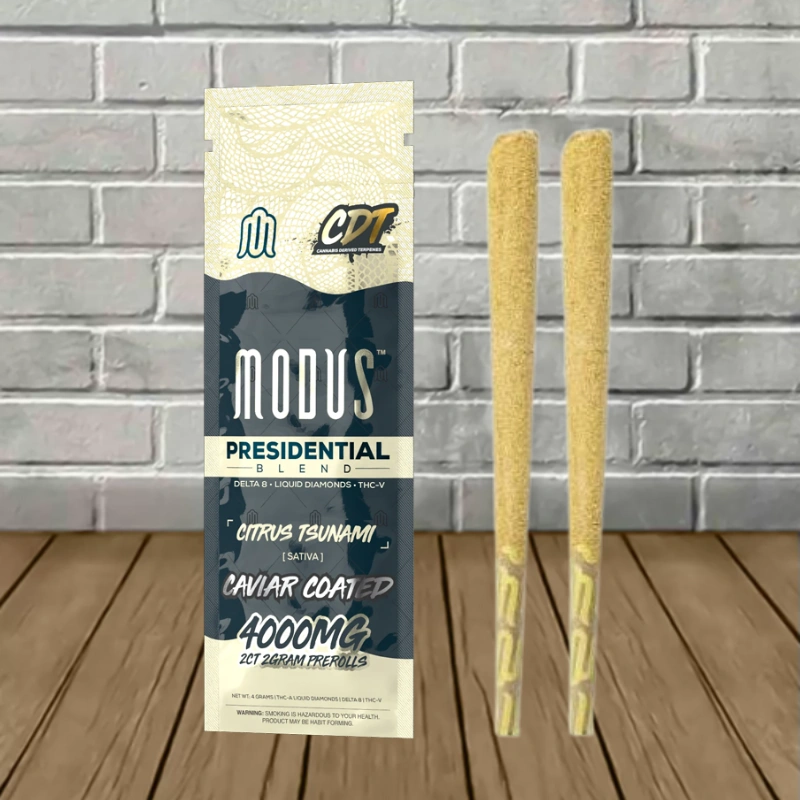 Modus Presidential Caviar Coated THC Blend Prerolls 2x2g - Image 2
