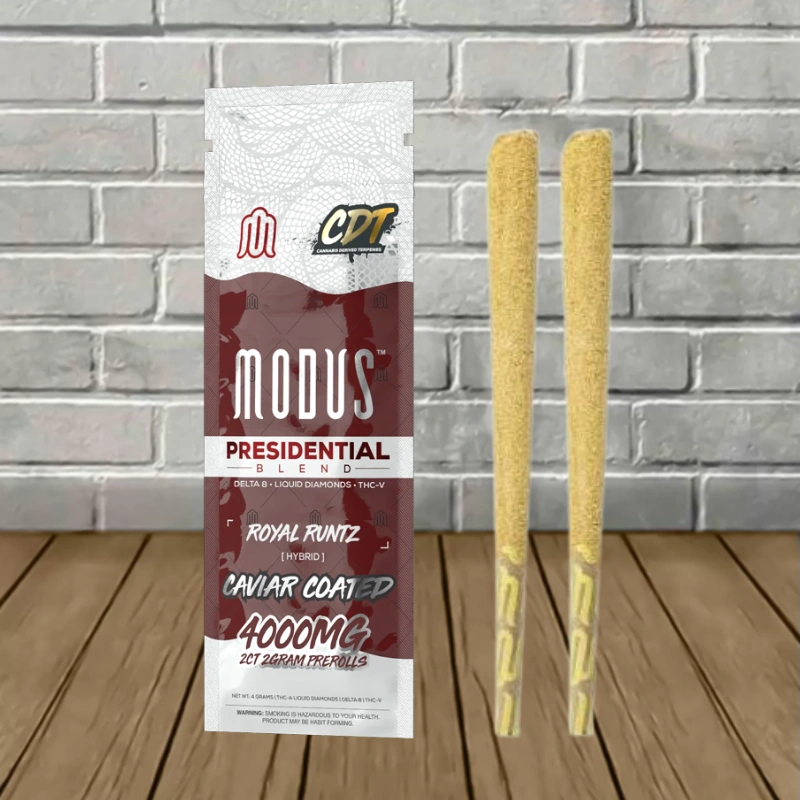 Modus Presidential Caviar Coated THC Blend Prerolls 2x2g - Image 3