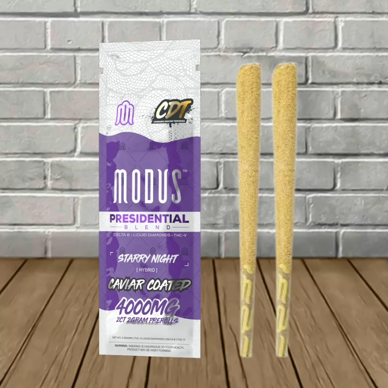 Modus Presidential Caviar Coated THC Blend Prerolls 2x2g - Image 5