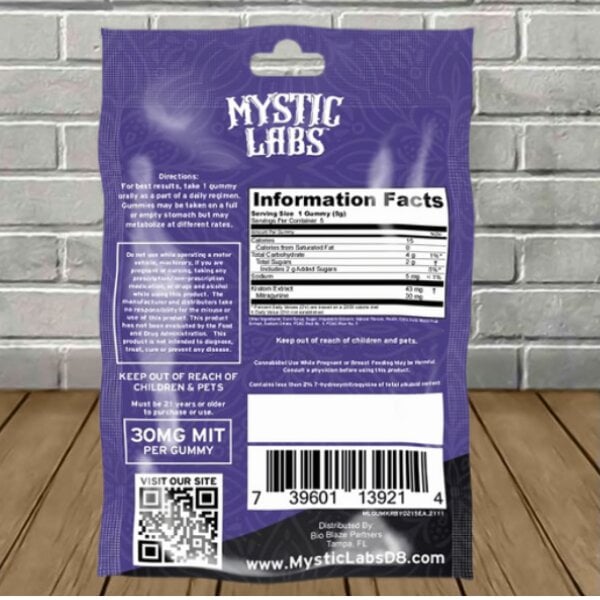 Mystic Labs Kratom Extract Gummies 150mit - Image 2