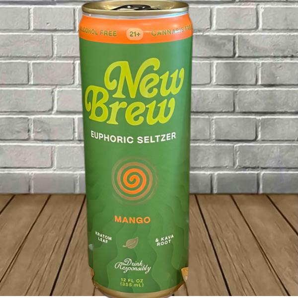 New Brew Kratom + Kava Botanical Seltzer 12fl oz - Image 6