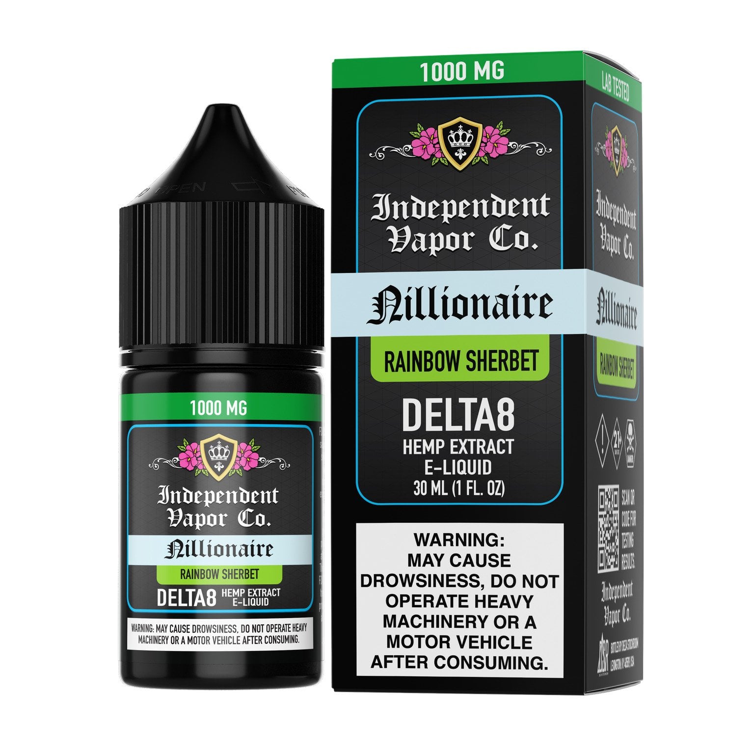 Nillionaire Delta-8 THC Hemp Extract E-Liquid 1000mg - Image 2