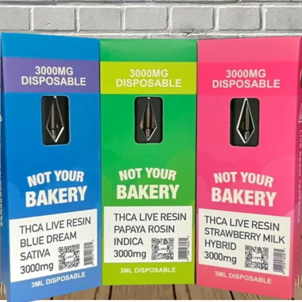 Not Your Bakery Live Resin THCa Disposable 3g — DISCONTINUED