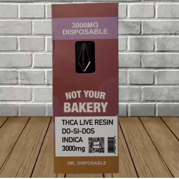 Not Your Bakery Live Resin THCa Disposable 3g — DISCONTINUED - Image 2