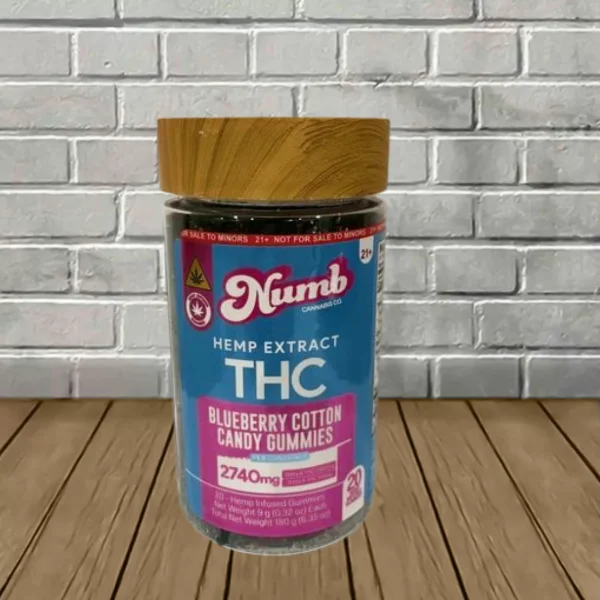 Numb Cannabis Co Delta 8 THC + Delta 9 THC Gummies 2740mg — DISCONTINUED
