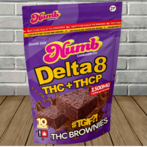 Numb Cannabis Co Delta 8 + THCP Brownies 1500mg — DISCONTINUED