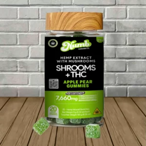 Numb Cannabis Co Live Resin Shrooms + THC Gummies 7660mg
