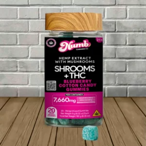 Numb Cannabis Co Live Resin Shrooms + THC Gummies 7660mg - Image 3