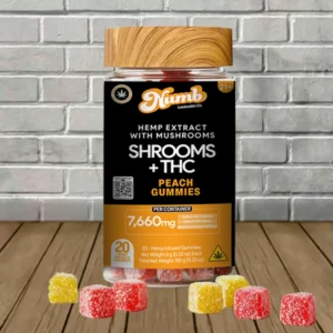 Numb Cannabis Co Live Resin Shrooms + THC Gummies 7660mg - Image 4