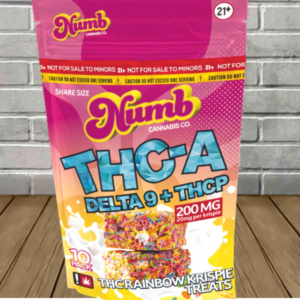 Numb Cannabis Co THCa + D9 + THCP Rainbow Krispies Treats 200mg — DISCONTINUED