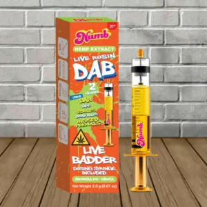 Alternative view of Numb Hemp Live Rosin + Badder THC Blend Dab Syringe 2g