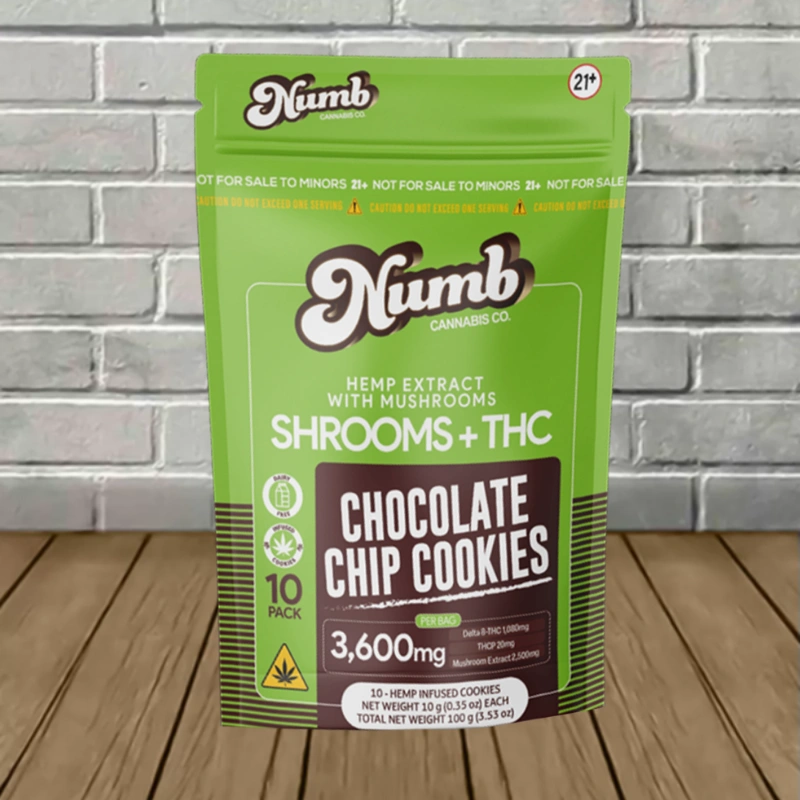 Numb Shrooms Delta 8 | THCp Cookies 3600mg