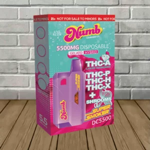 Alternative view of Numb Cannabis Co Super Smoker Liquid Diamond + Shrooms Blend Disposable 5.5g — DISCONTINUED