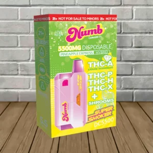 Numb Cannabis Co Super Smoker Liquid Diamond + Shrooms Blend Disposable 5.5g — DISCONTINUED - Image 3